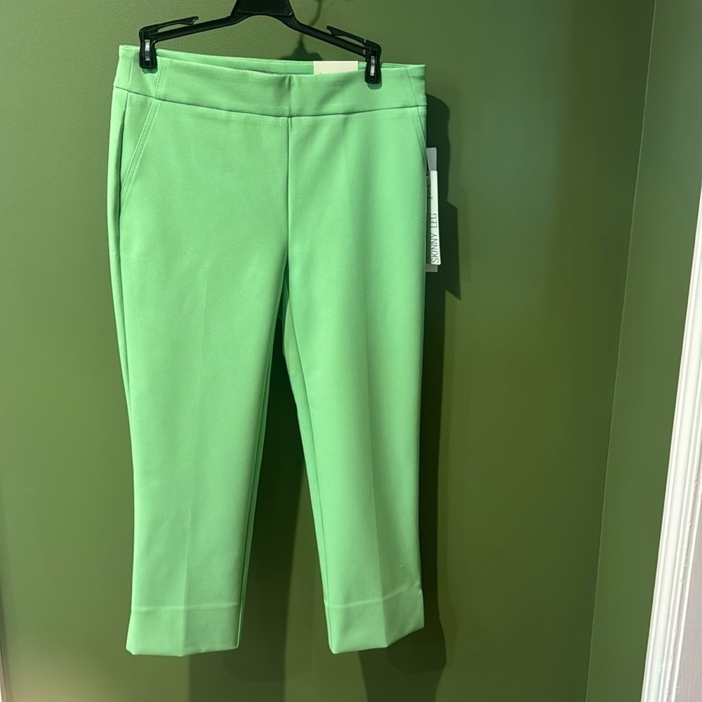 Rachel Zoe High-Rise, Slim Leg Pull-On Crop Pants, NWT